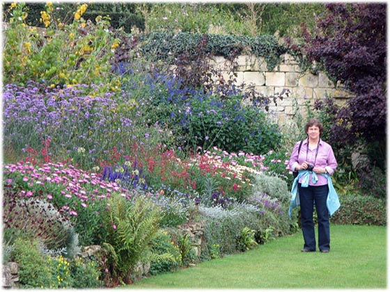 [Kathy at Secret Garden, Sudeley Castle]