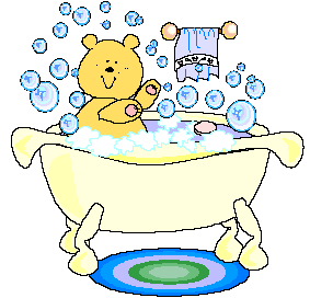[Bear in Tub Cartoon]